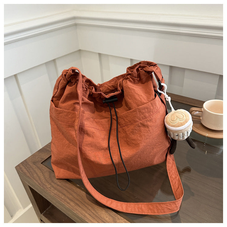 Waterproof Nylon Drawstring Bucket Bag (without charm)