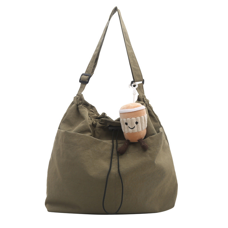 Waterproof Nylon Drawstring Bucket Bag (without charm)
