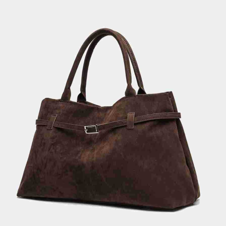 Vintage Suede Women Tote Bag