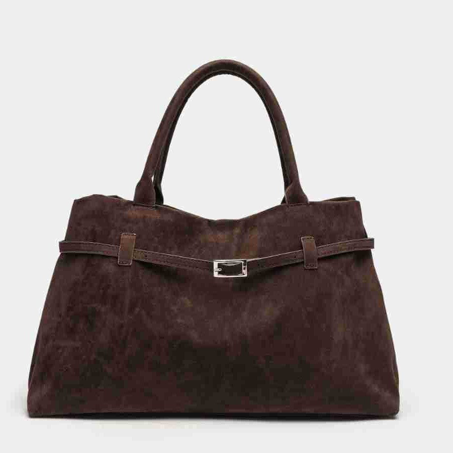 Vintage Suede Women Tote Bag