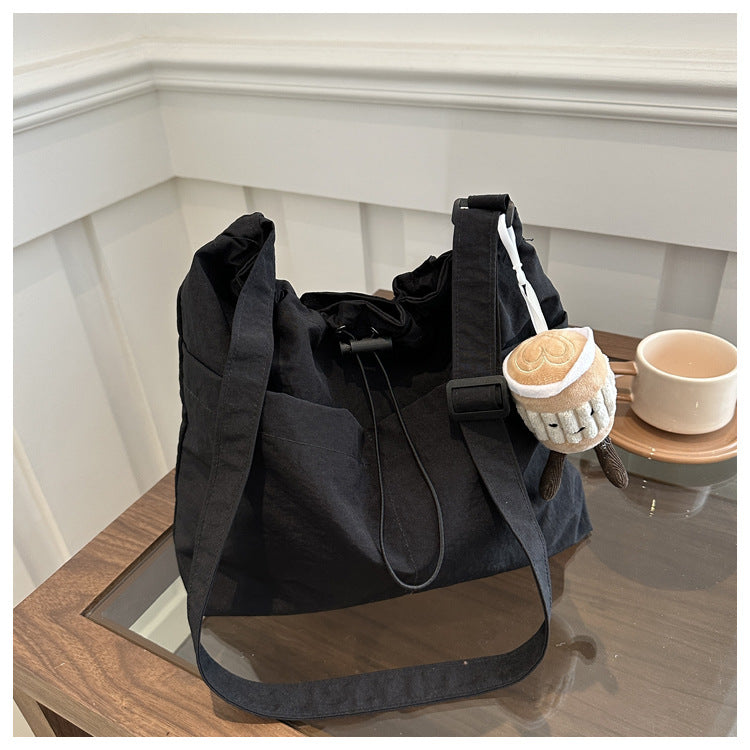 Waterproof Nylon Drawstring Bucket Bag (without charm)