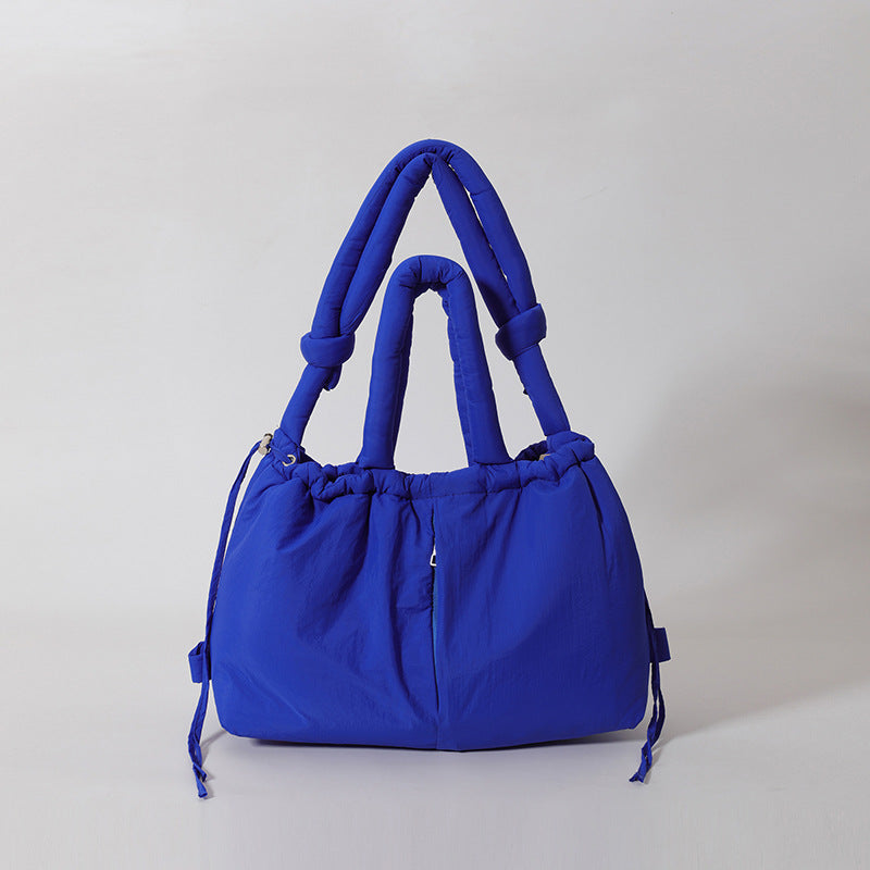 Nylon Drawstring Puffer Backpack