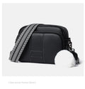 Genuine Leather Crossbody Bag, Minimalist Square Shoulder Bag for Women