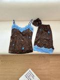 Hello Kitty Leopard Print Lace Camisole Pajama Set – Shorts or Pants